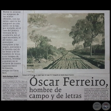 ÓSCAR FERREIRO, HOMBRE DE CAMPO Y DE LETRAS - Por GUIDO RODRÍGUEZ ALCALÁ - Domingo, 25 de febrero de 2018